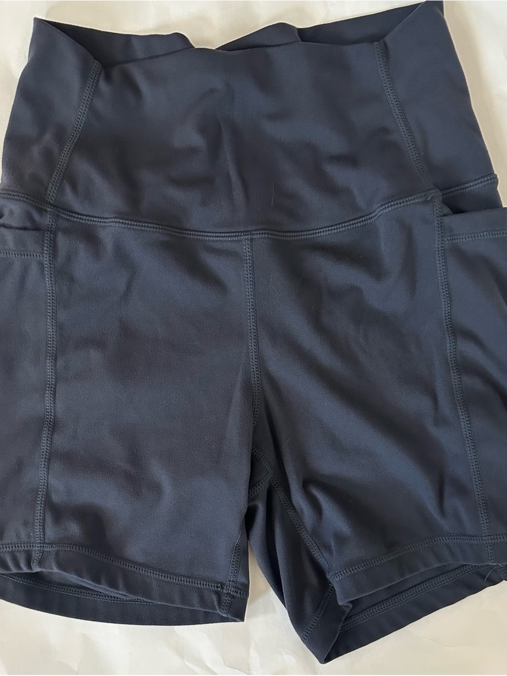 High-Rise Women's Bike Shorts in Dark Gray